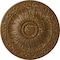 Ekena Millwork Lunel Ceiling Medallion (Fits Canopies up to 3 3/4"), 20 1/4"OD x 1 1/2"P, Smokey Topaz Crackle CM20LUSTC - alternate 1